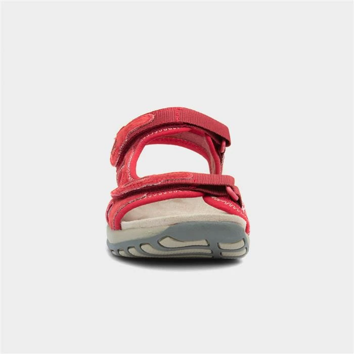 Free Spirit Frisco Womens Red Easy Fasten Sandal 3 Free Spirit Frisco Womens Red Easy Fasten Sandal