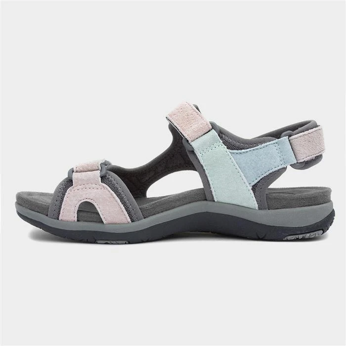Free Spirit Zeal Womens Pastel Multi Sandals 4 Free Spirit Zeal Womens Pastel Multi Sandals - Image 2