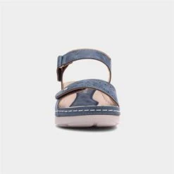 Comfy Steps Menorca Womens Blue Sandals