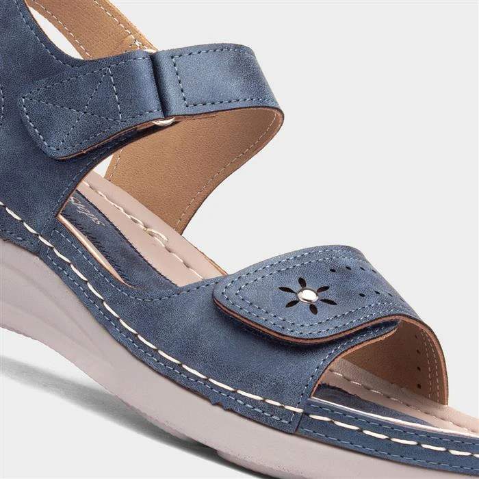 Comfy Steps Menorca Womens Blue Sandals 6 Comfy Steps Menorca Womens Blue Sandals - Image 4