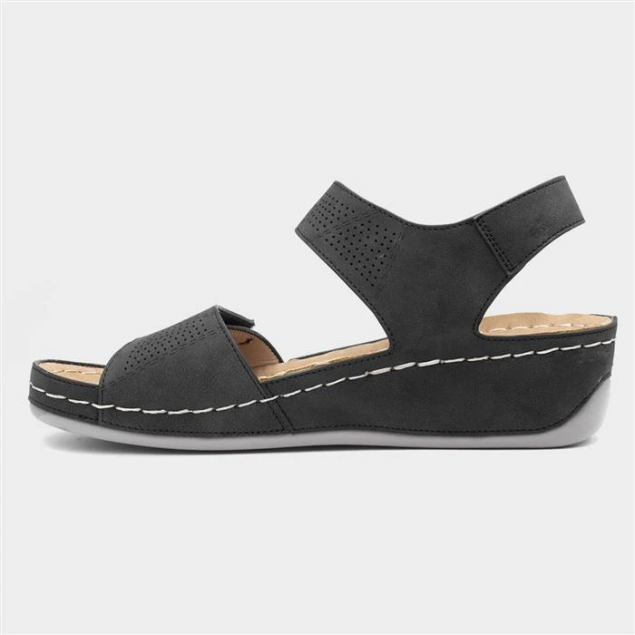 Comfy Steps Mull Womens Black Sandal 4 Comfy Steps Mull Womens Black Sandal - Image 2