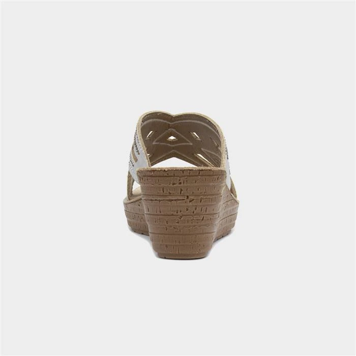 Comfy Steps Guadeloupe Womens Beige Sandal 5 Comfy Steps Guadeloupe Womens Beige Sandal - Image 3