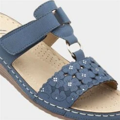 Lilley Womens Blue Wedge Easy Fasten Sandal 10 Lilley Womens Blue Wedge Easy Fasten Sandal -UK Shoe Sales 2024 195003 2 L05.20220720000240