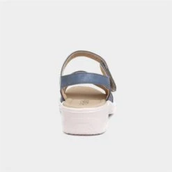 Softlites Womens Blue Flower Sandal -UK Shoe Sales 2024 197012 2 L04.20220720000050