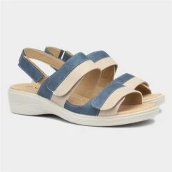 Softlites Womens Blue And Cream Sandal 11 Softlites Womens Blue And Cream Sandal -UK Shoe Sales 2024 197018 2 L06.20230420000114