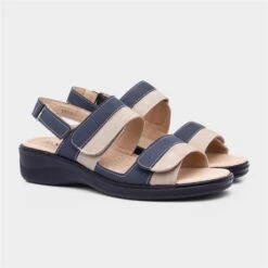 Softlites Womens Navy & Beige Comfort Sandal 11 Softlites Womens Navy & Beige Comfort Sandal -UK Shoe Sales 2024 19769 2 L06.20220601000259