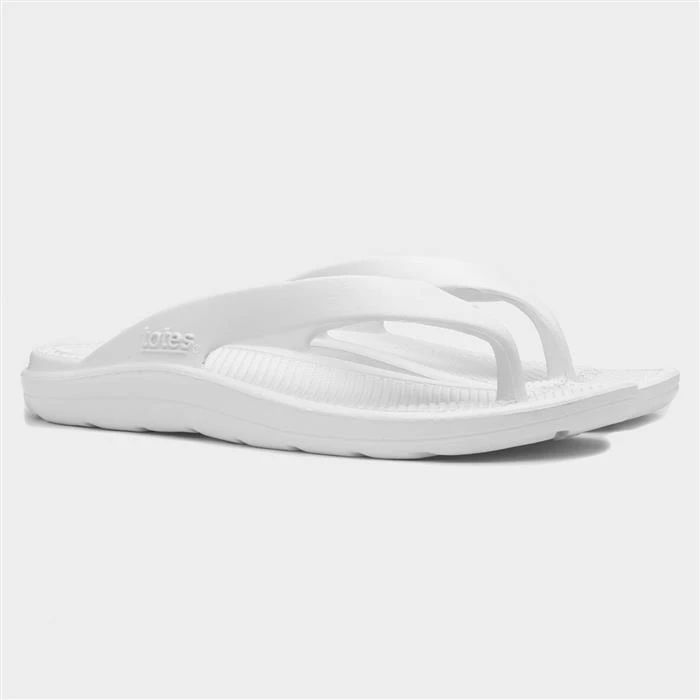 Totes Everywear Ara Womens White Sandal 7 Totes Everywear Ara Womens White Sandal - Image 5