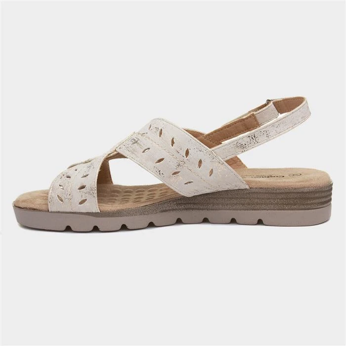 Cushion Walk Leaf Womens Cream Sandal 4 Cushion Walk Leaf Womens Cream Sandal - Image 2