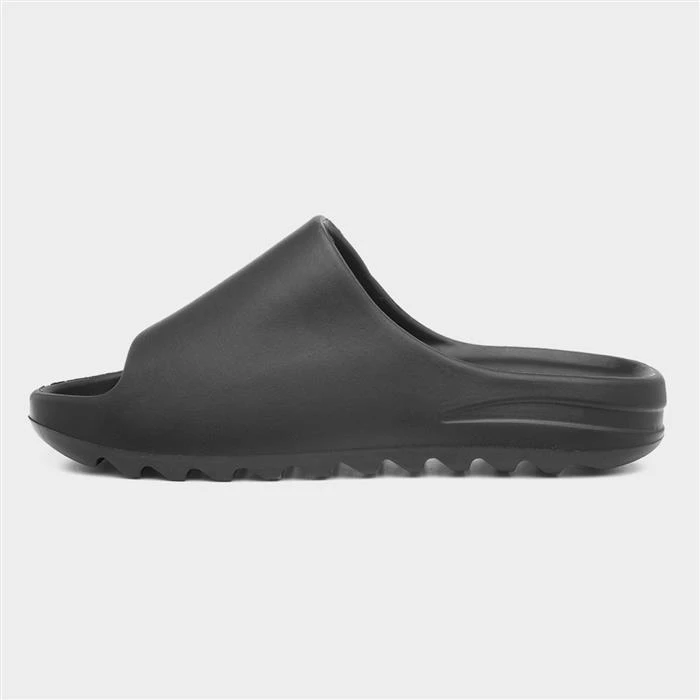 Truffle Womens Black Chunky Slider 4 Truffle Womens Black Chunky Slider - Image 2