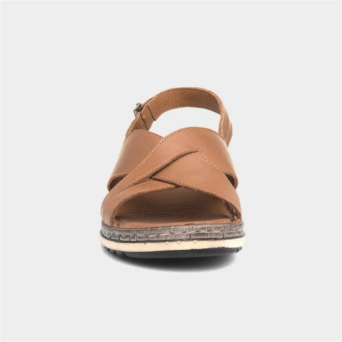 Hush Puppies Elena Womens Tan Wedge Sandal 3 Hush Puppies Elena Womens Tan Wedge Sandal
