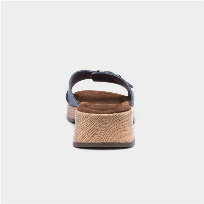 Rohde Womens Blue Suede Mule Sandal 5 Rohde Womens Blue Suede Mule Sandal - Image 3