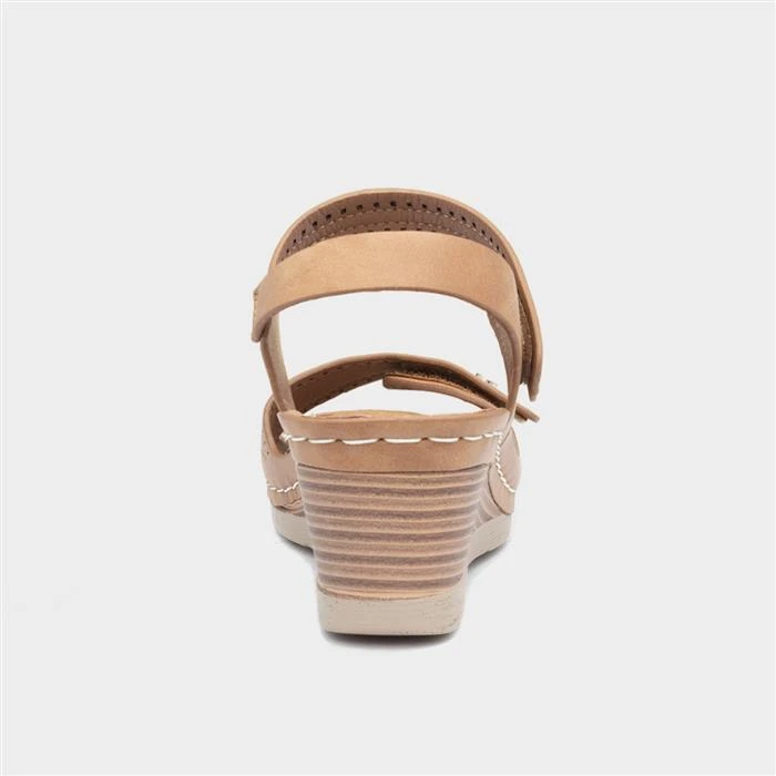 Cushion Walk Shelley Womens Tan Wedge Mule Sandal 5 Cushion Walk Shelley Womens Tan Wedge Mule Sandal - Image 3