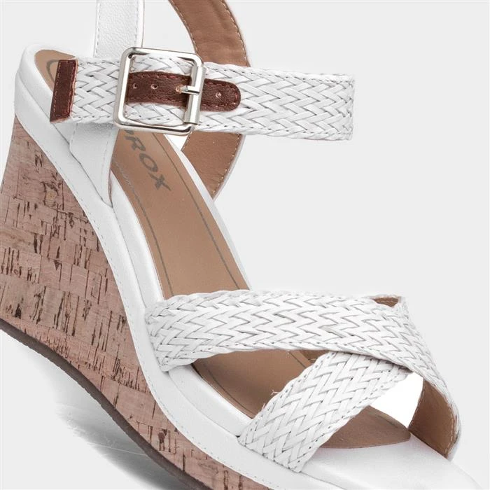 Sprox Womens White Wedge Sandals 6 Sprox Womens White Wedge Sandals - Image 4