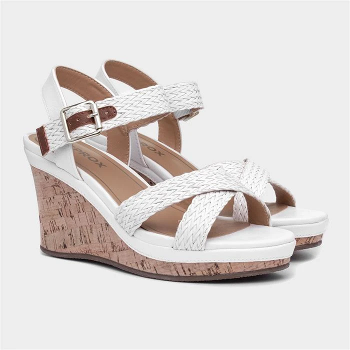 Sprox Womens White Wedge Sandals 7 Sprox Womens White Wedge Sandals - Image 5