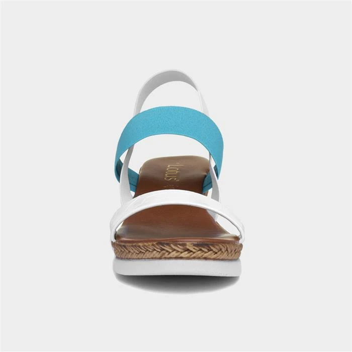 Lotus Rosatta Womens White Wedge Sandal 3 Lotus Rosatta Womens White Wedge Sandal