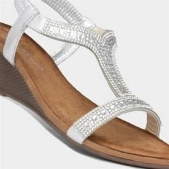 Dunlop Helena Womens Metallic Silver Wedge Sandal 10 Dunlop Helena Womens Metallic Silver Wedge Sandal -UK Shoe Sales 2024 199504 2 L05.20221004000432