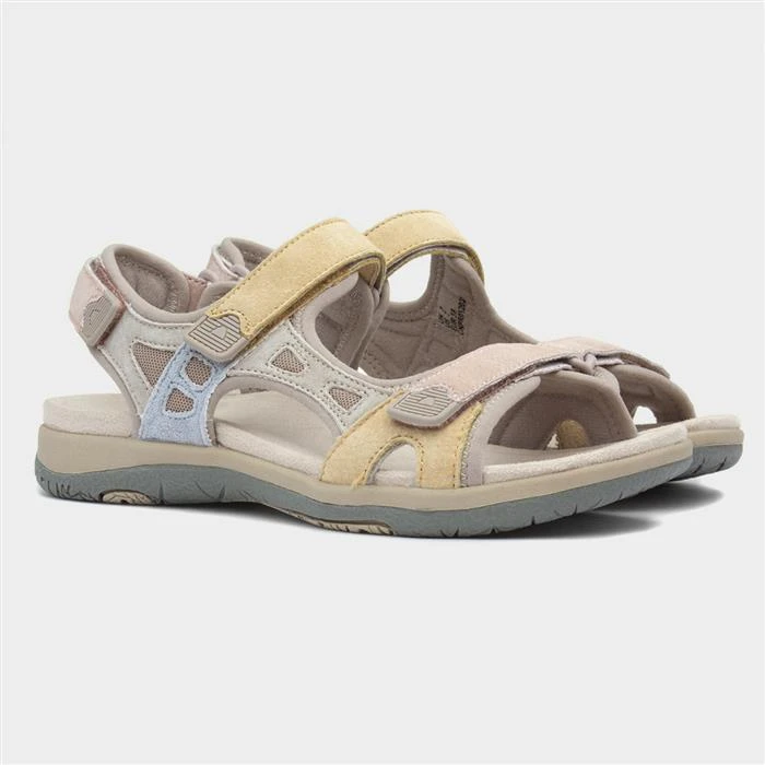 Free Spirit Zeal Womens Taupe Multi Sandal 7 Free Spirit Zeal Womens Taupe Multi Sandal - Image 5