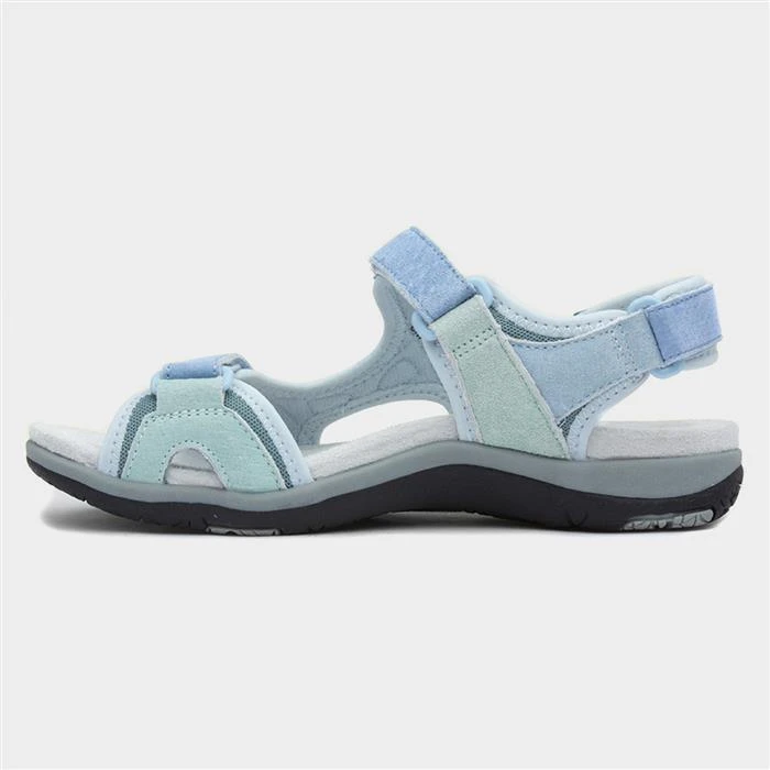 Free Spirit Zeal Womens Blue Multi Sandal 4 Free Spirit Zeal Womens Blue Multi Sandal - Image 2