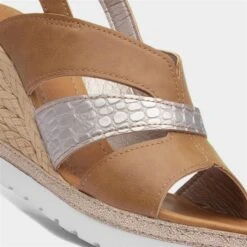 Lotus Luisa Womens Tan Wedge Sandal -UK Shoe Sales 2024 199565 2 L05.20230613000112