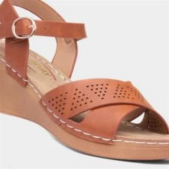 Topway Womens Tan Wedged Sandal 10 Topway Womens Tan Wedged Sandal -UK Shoe Sales 2024 199573 2 L05.20230627000342