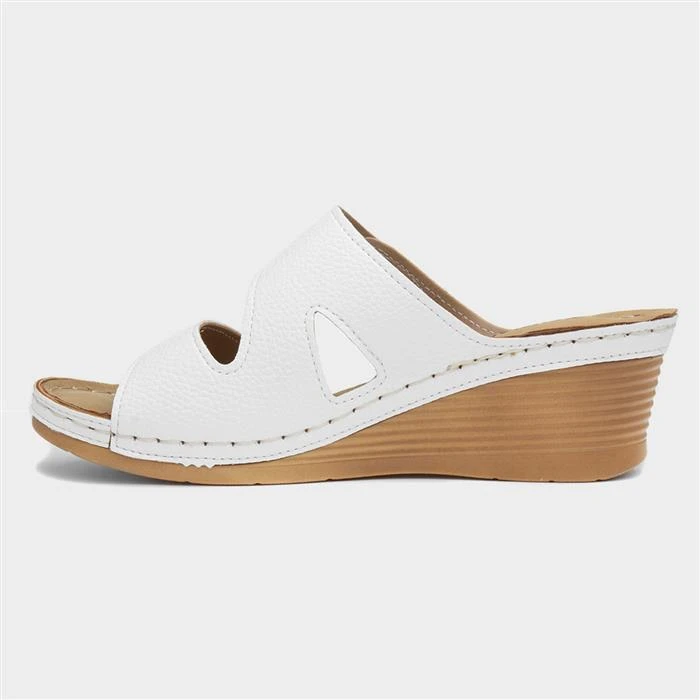 Topway Womens White Wedge Sandal 4 Topway Womens White Wedge Sandal - Image 2