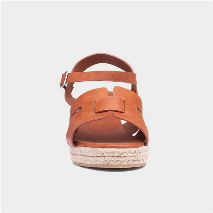 Topway Womens Tan Wedge Sandal 3 Topway Womens Tan Wedge Sandal