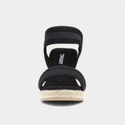 Topway Womens Black Wedge Sandal