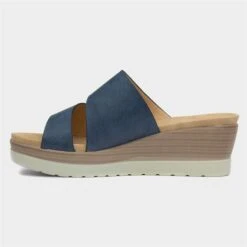 Lunar Mandy Womens Navy Mule Sandal -UK Shoe Sales 2024 199595 2 L03.20230607000222