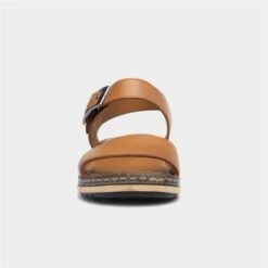 Hush Puppies Ellie Womens Tan Leather Sandals