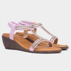 Lunar Tabitha Womens Lilac Wedge Sandal 11 Lunar Tabitha Womens Lilac Wedge Sandal -UK Shoe Sales 2024 199606 2 L06.20230607000224