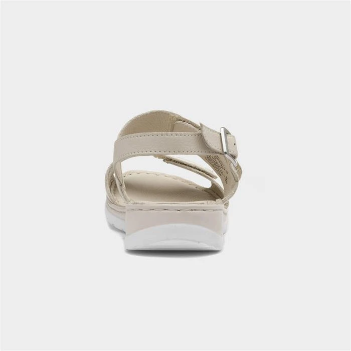 Caprice Nappa Womens Beige Leather Sandal 5 Caprice Nappa Womens Beige Leather Sandal - Image 3