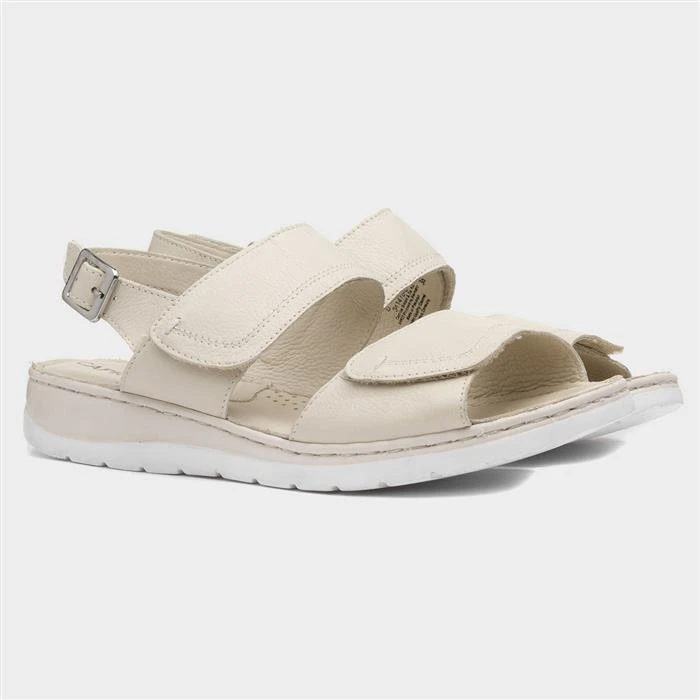Caprice Nappa Womens Beige Leather Sandal 7 Caprice Nappa Womens Beige Leather Sandal - Image 5