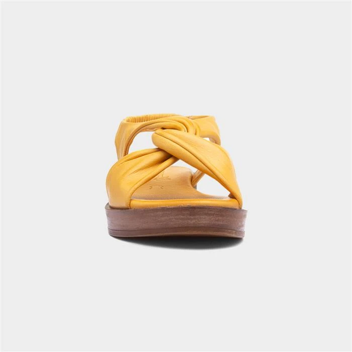 Caprice Womens Yellow Leather Sandal 3 Caprice Womens Yellow Leather Sandal