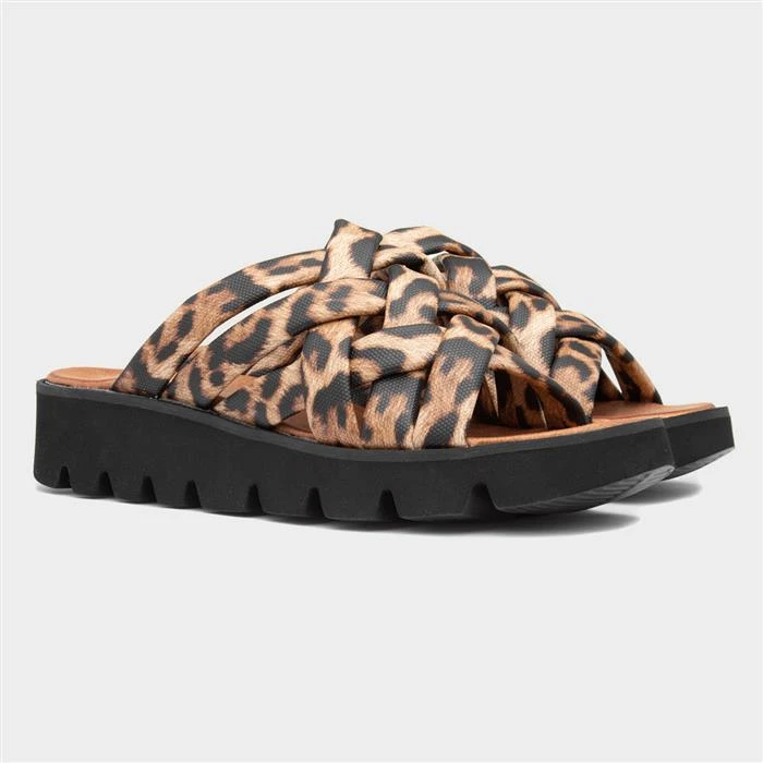 Heavenly Feet Paige Womens Leopard Platform Sandal 7 Heavenly Feet Paige Womens Leopard Platform Sandal - Image 5