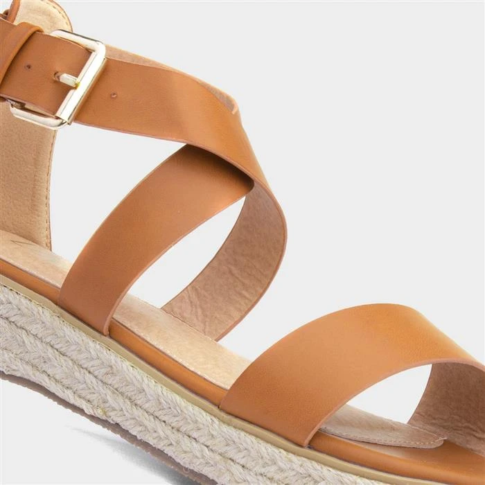 Lotus Catalina Womens Tan Flatform Sandal 6 Lotus Catalina Womens Tan Flatform Sandal - Image 4