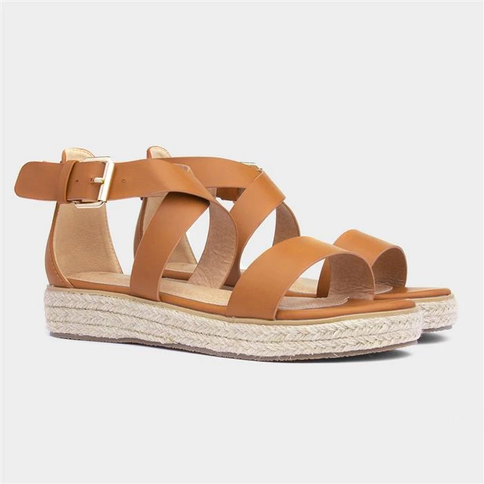 Lotus Catalina Womens Tan Flatform Sandal 7 Lotus Catalina Womens Tan Flatform Sandal - Image 5