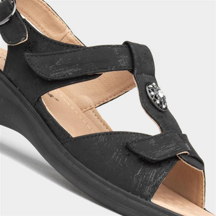 Cushion Walk Starlet Womens Black Sandal 6 Cushion Walk Starlet Womens Black Sandal - Image 4