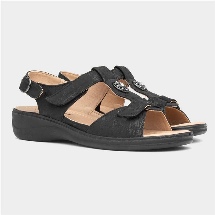 Cushion Walk Starlet Womens Black Sandal 7 Cushion Walk Starlet Womens Black Sandal - Image 5