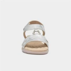 Cushion Walk Gillian Womens Sliver Sandal