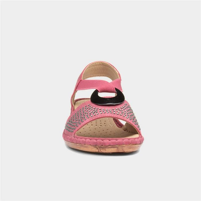 Cushion Walk Summer Womens Raspberry Red Sandal 3 Cushion Walk Summer Womens Raspberry Red Sandal