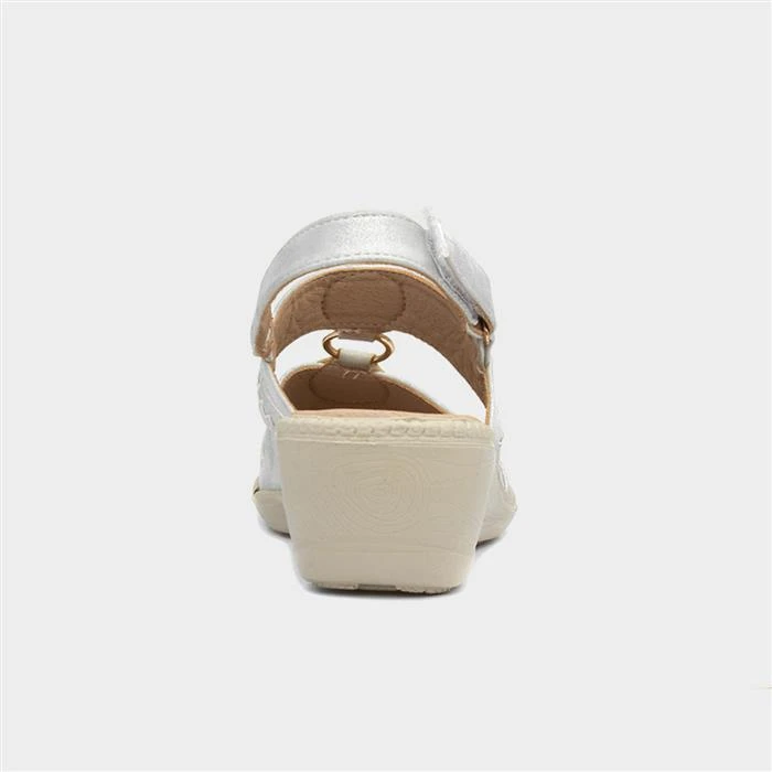 Cushion Walk Camilla Womens Silver Wedge Sandal 5 Cushion Walk Camilla Womens Silver Wedge Sandal - Image 3