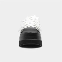 Heart Swag01 Womens White Flower Sandal