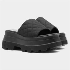 Heart Swag02 Womens Black Chunky Sandal -UK Shoe Sales 2024 199699 2 L06.20230503000224