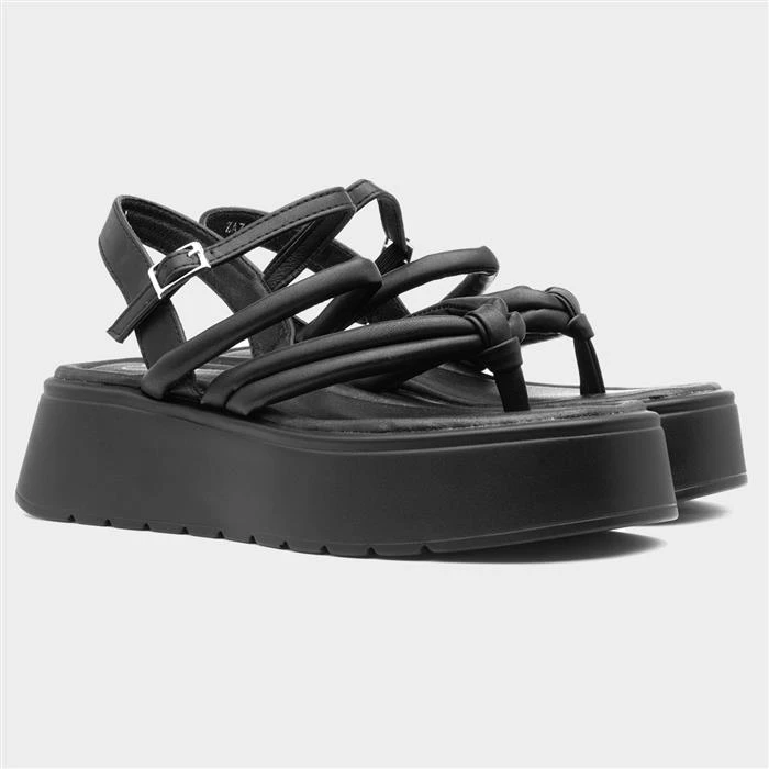 Heart ZA7 Womens Black Chunky Sandal 7 Heart ZA7 Womens Black Chunky Sandal - Image 5