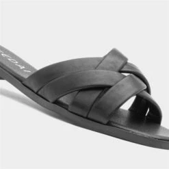 Sedai Womens Black Slip On Sandal -UK Shoe Sales 2024 199703 2 L05.20230503000225