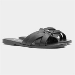 Sedai Womens Black Slip On Sandal -UK Shoe Sales 2024 199703 2 L06.20230503000225