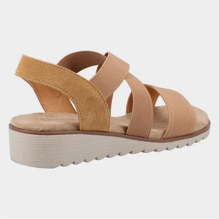 Fleet & Foster Freesia Womens Tan Sandal 4 Fleet & Foster Freesia Womens Tan Sandal - Image 2