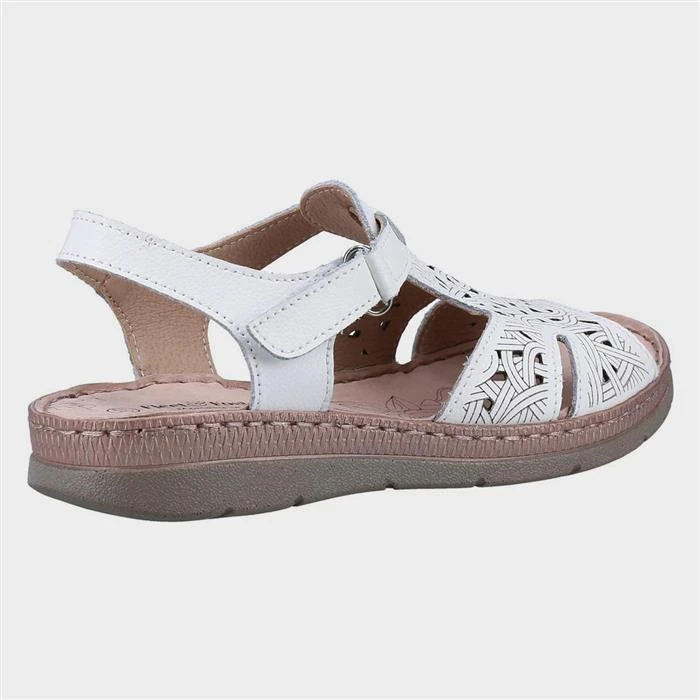 Fleet & Foster Ruth Womens White Sandal 4 Fleet & Foster Ruth Womens White Sandal - Image 2