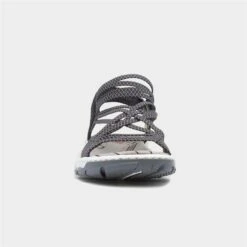 Rieker Womens Black Stretch Strappy Sandals