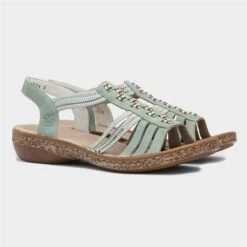 Rieker Womens Green Stretch Strappy Sandal 11 Rieker Womens Green Stretch Strappy Sandal -UK Shoe Sales 2024 199728 2 L06.20230621000131